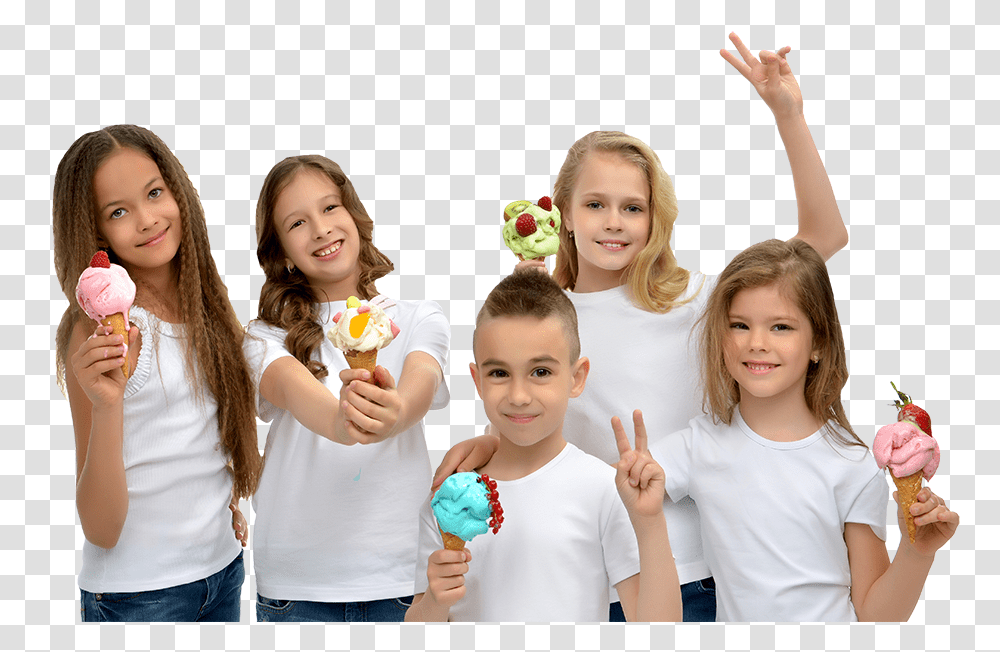 People Eating Ice Cream, Person, Female, Girl, Dessert Transparent Png