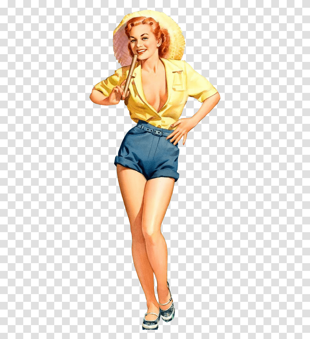 People Entourage Collages Arch Photoshop Sole Woman 1950s American Dream, Shorts, Apparel, Person Transparent Png