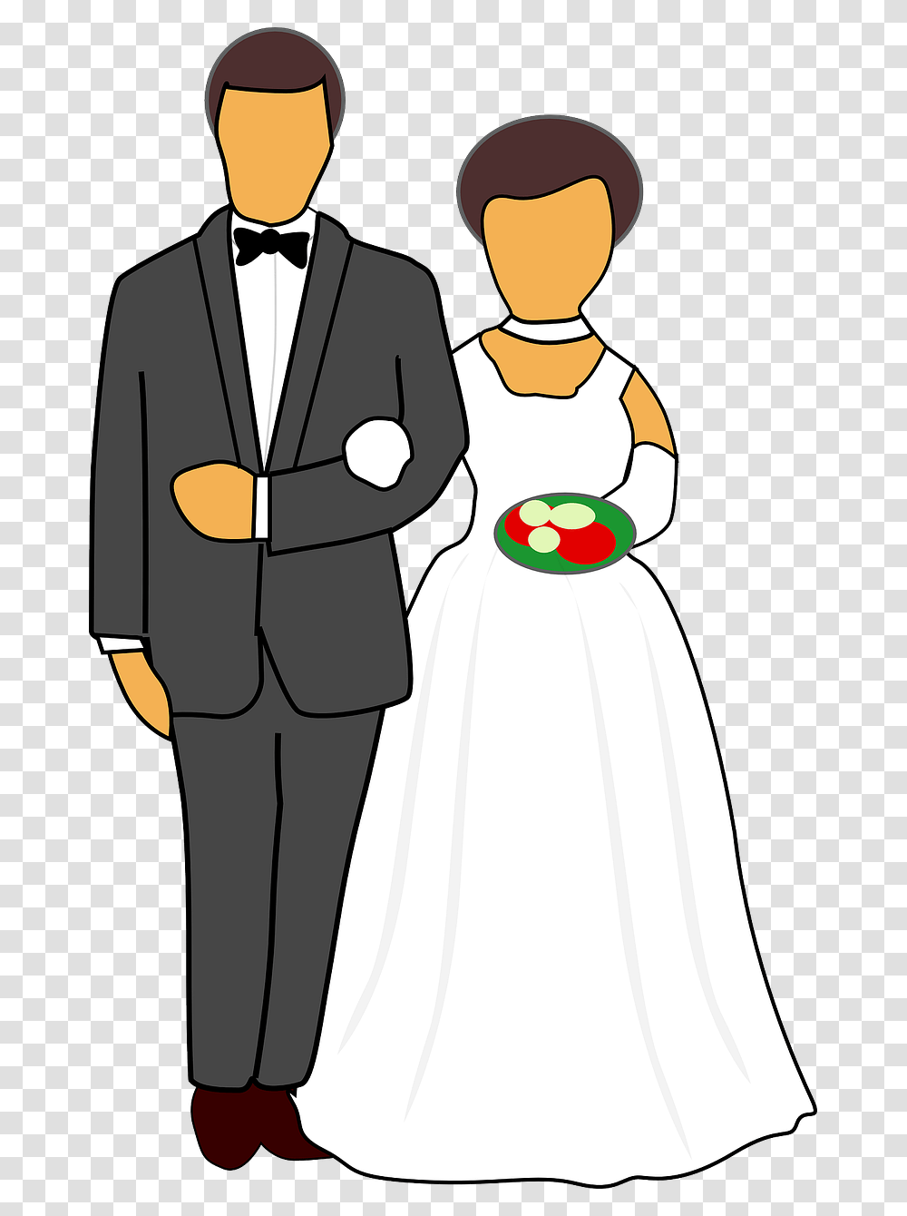 People Getting Married Clipart, Suit, Overcoat, Female Transparent Png
