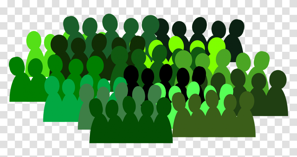 People Group Crowd Background People Silhouette, Green, Graphics, Art, Rug Transparent Png