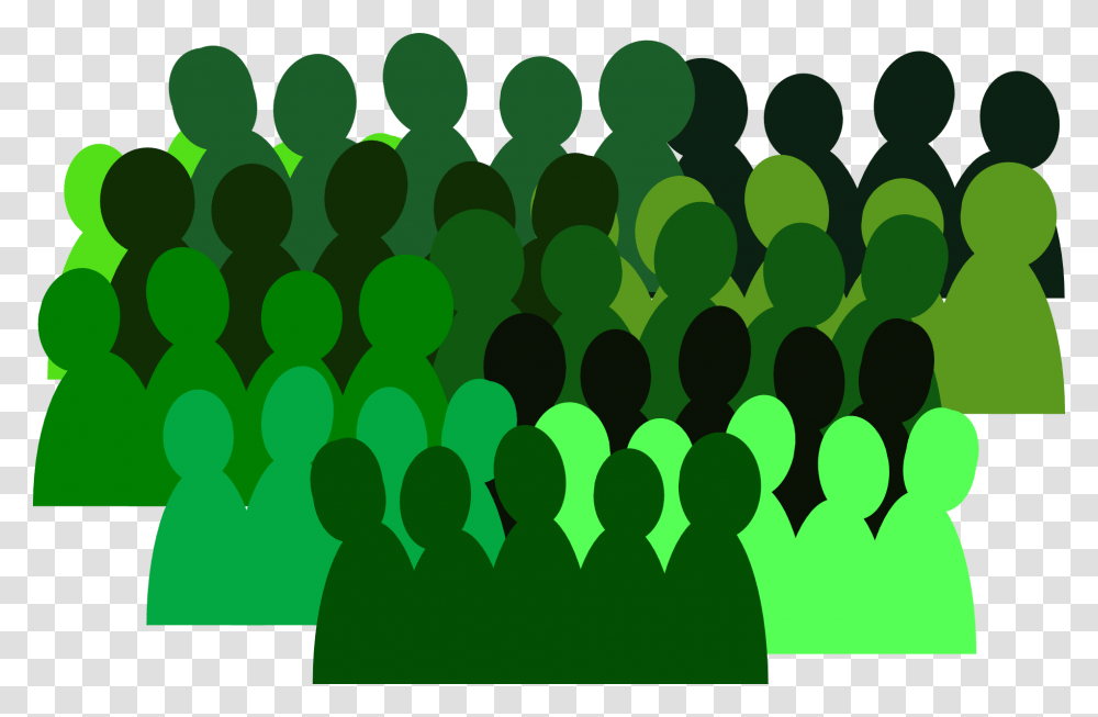 People Group Crowd Free Vector Graphic On Pixabay Crowd Clipart Green, Audience, Rug, Silhouette, Speech Transparent Png