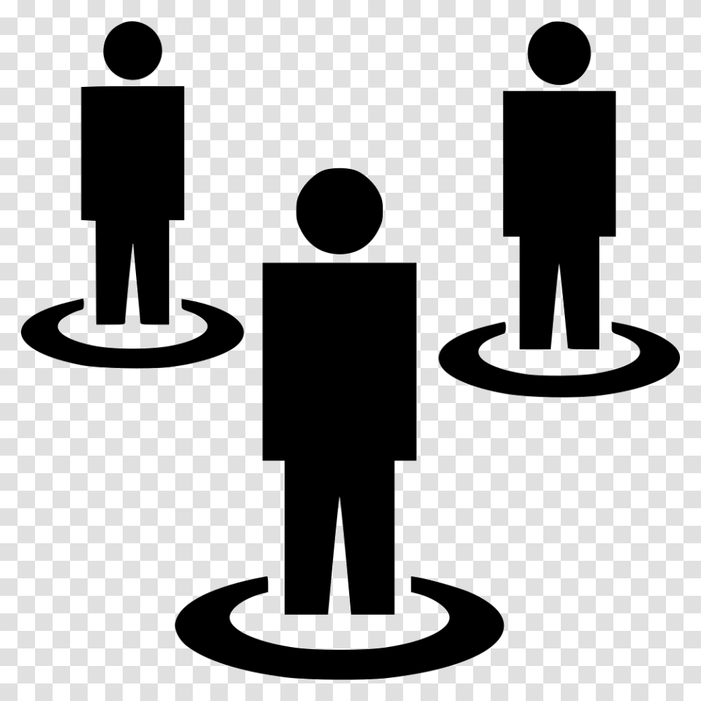 People Group Users Friends Man User Pixel Perfect Personas Dentro De Un Circulo, Silhouette, Network Transparent Png