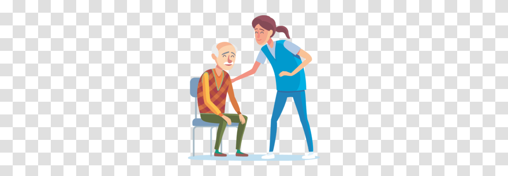 People Helping Elderly With Groceries Clipart, Person, Hand, Family, Poster Transparent Png