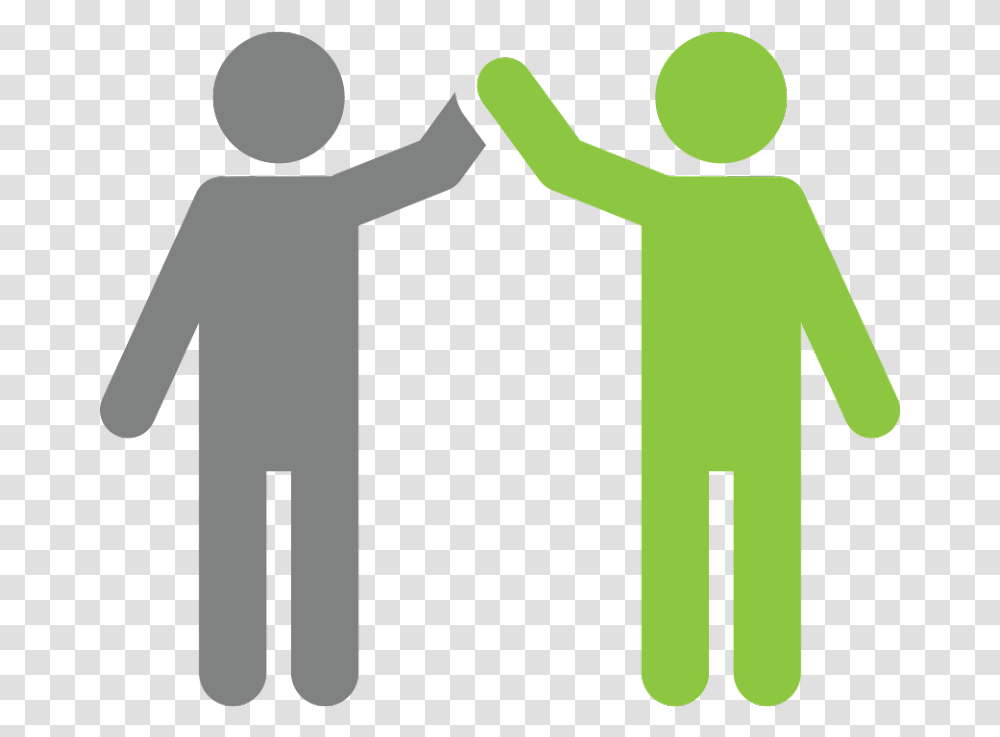 People High Five Background Leadership Icon, Hand, Tennis Ball, Pedestrian Transparent Png