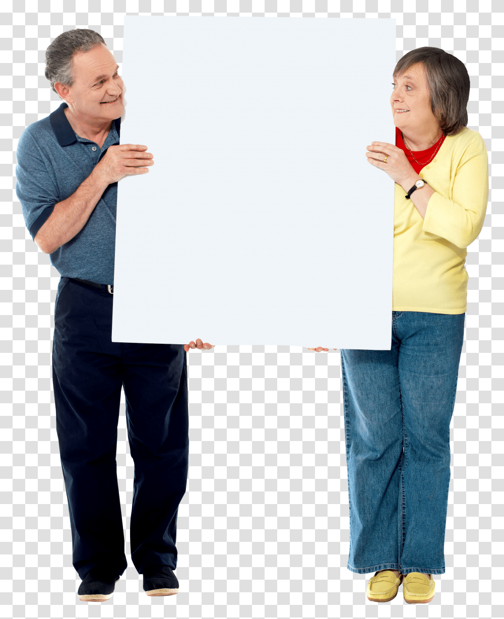 People Holding Banner Transparent Png