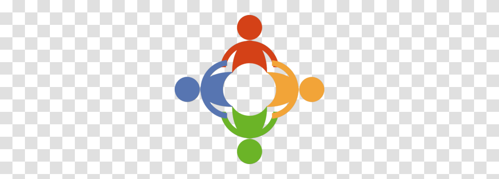 People Holding Hands In A Circle Clip Art, Logo, Trademark Transparent Png