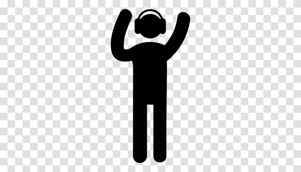 People Human Activity Person Entertainment Disco Icon, Silhouette, Hand, Photography, Stencil Transparent Png