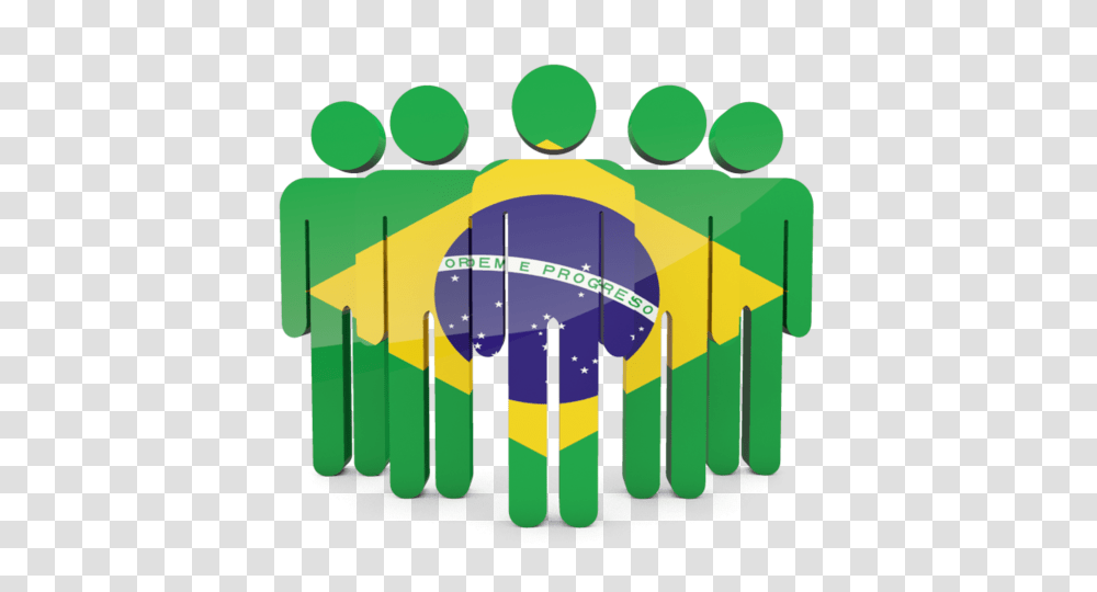 People Icon Illustration Of Flag Of Brazil, Dynamite, Bomb Transparent Png