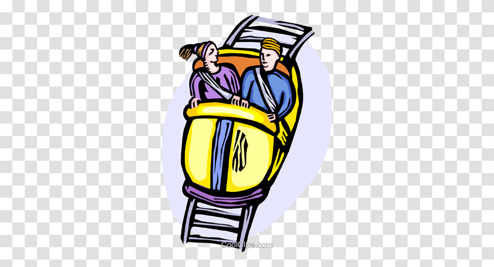 People In A Roller Coaster Royalty Free Vector Clip Art, Sled, Bobsled, Performer, Leisure Activities Transparent Png