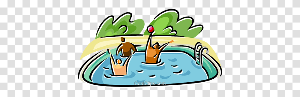 People In A Swimming Pool Royalty Free Vector Clip Art, Water, Outdoors, Animal, Meal Transparent Png