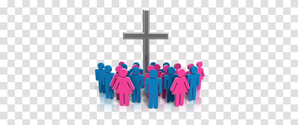 People In Church Community Of The Church, Cross, Symbol, Crucifix, Toy Transparent Png