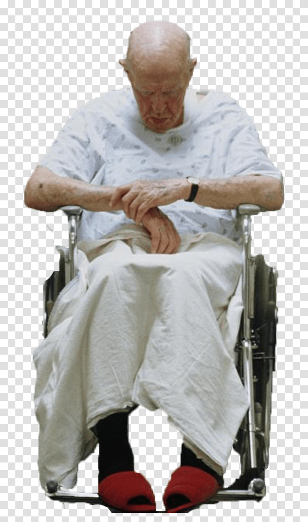 People In The Hospital Old Person In Hospital, Chair, Furniture, Wheelchair, Human Transparent Png