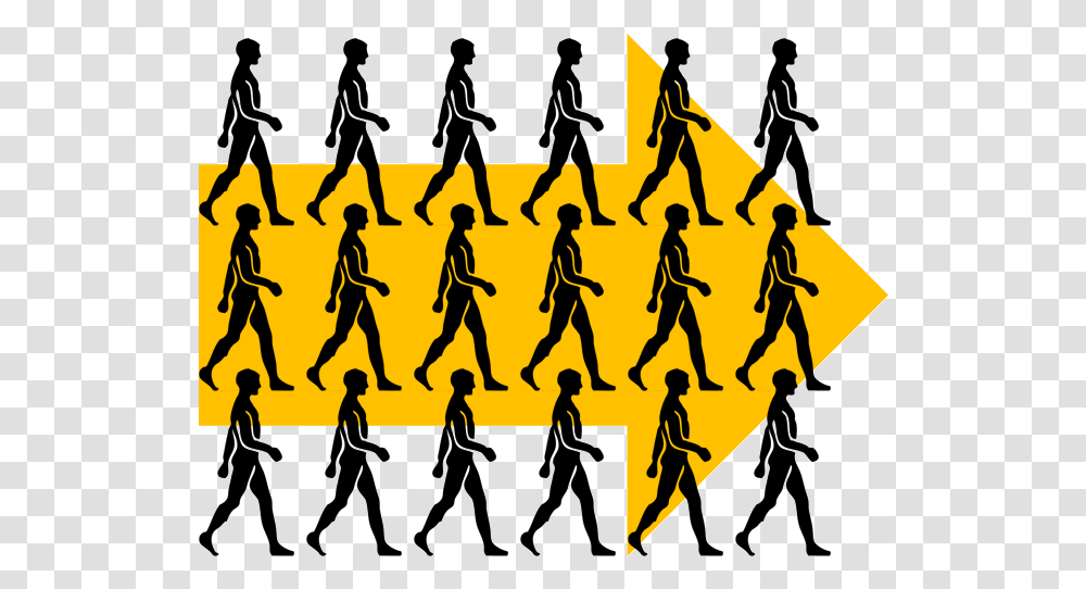 People Leaving Allaboutleancom Person Walking, Silhouette, Poster, Advertisement, Gold Transparent Png