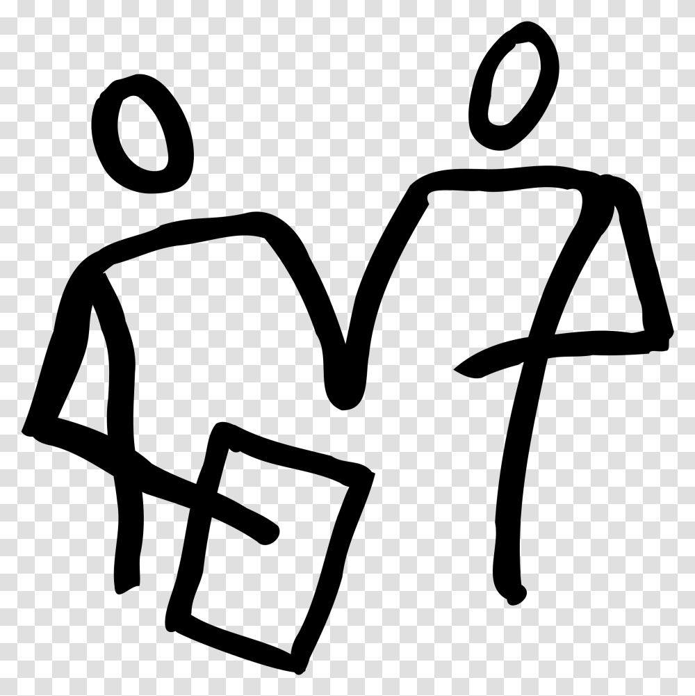 People Looking At A Clipboard Clip Arts 2 People Clipart, Gray, World Of Warcraft Transparent Png