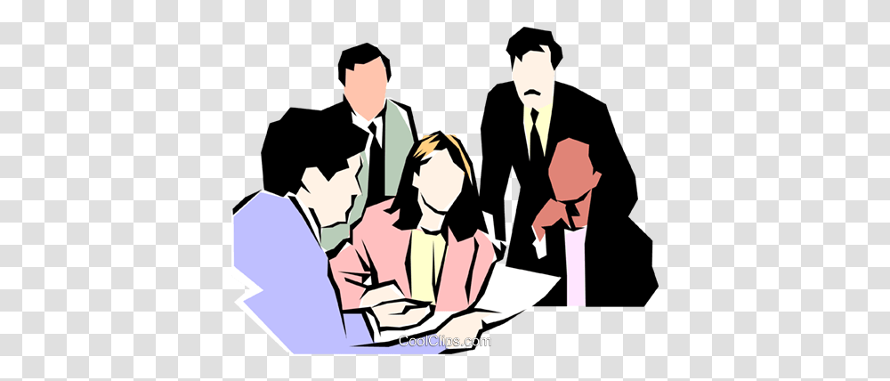 People Meeting Royalty Free Vector Clip Art Illustration, Person, Crowd, Interview, Suit Transparent Png