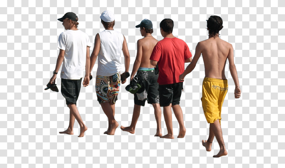 People On The Beach, Shorts, Person, Back Transparent Png