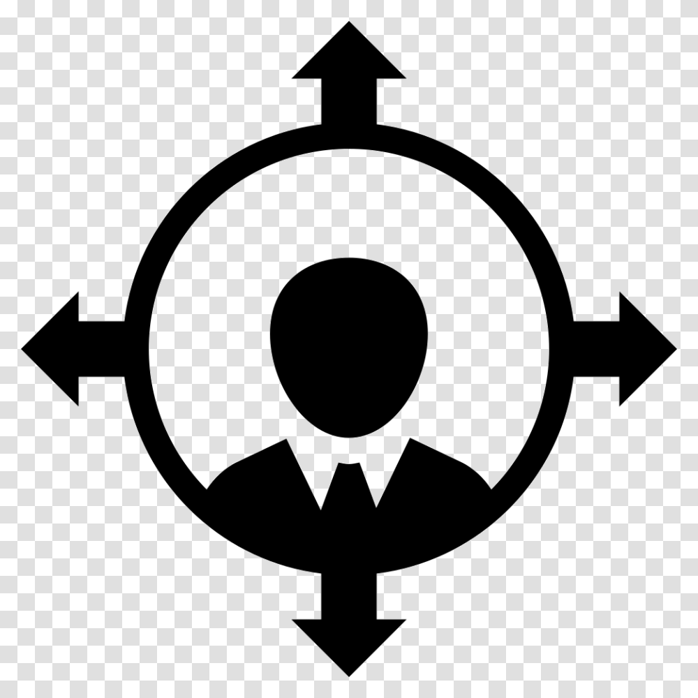People Orientation Symbol For Business People Orientation Icon, Stencil, Logo, Trademark, Emblem Transparent Png
