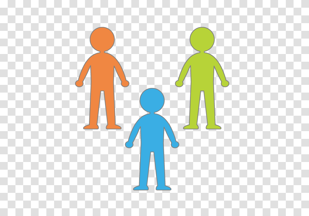 People People Standing Green Blue Orange Community, Person, Hand, Holding Hands Transparent Png