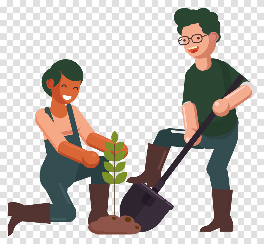 People Planting Icon, Person, Outdoors, Garden, Gardening Transparent Png