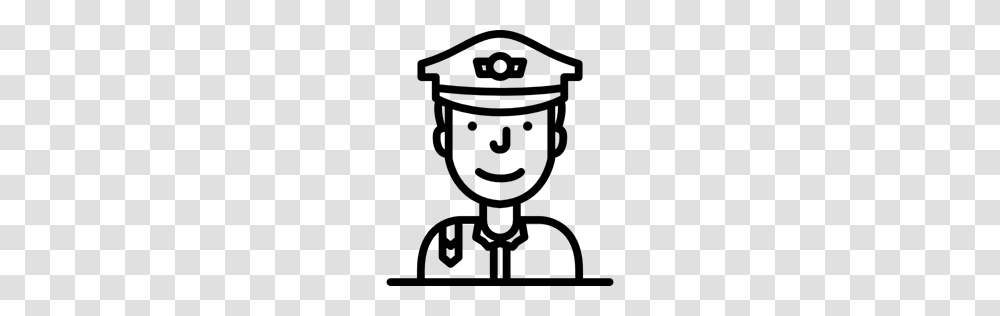 People Police Rescue Profession Cop Officer Icon, Gray, World Of Warcraft Transparent Png