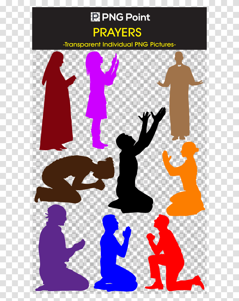People Praying No Background, Dance Pose, Leisure Activities, Poster, Advertisement Transparent Png