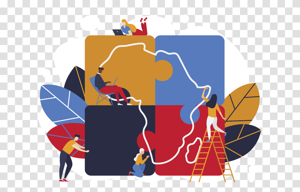 People Putting Together The Puzzle Pieces To Make The Illustration, Person, Outdoors, Adventure, Leisure Activities Transparent Png