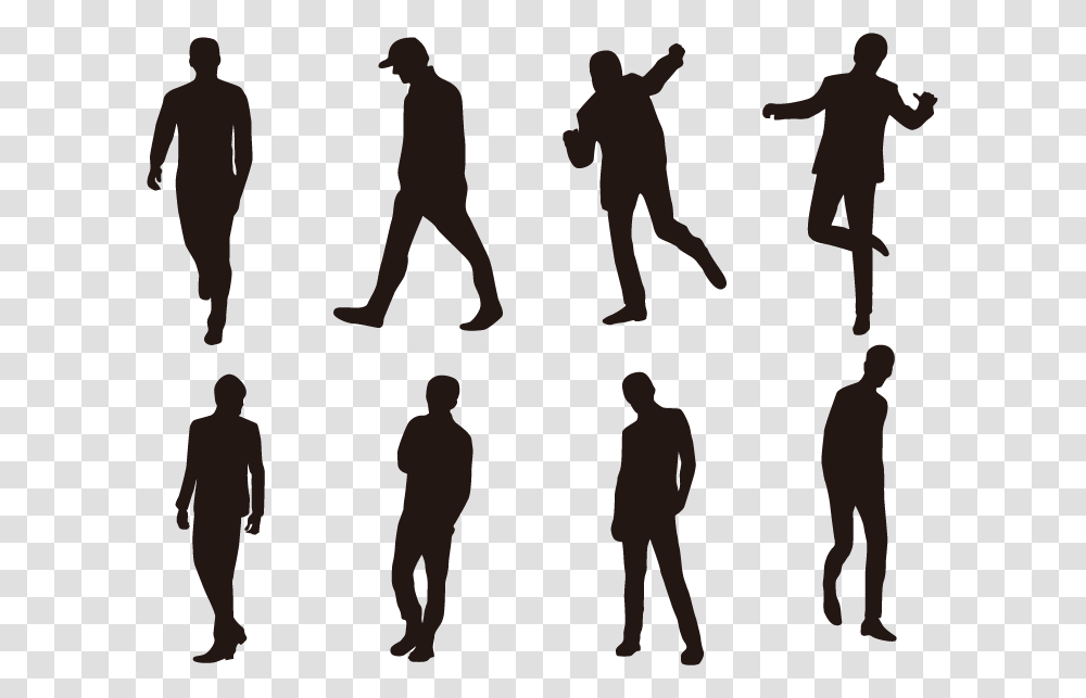 People Silhouette Vector People Silhouette Vector, Person, Standing, Pedestrian, Walking Transparent Png