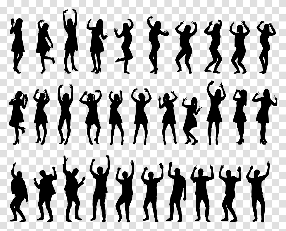 People Silhouettes 2 Clip Arts Silhouettes Of People, Gray, World Of Warcraft Transparent Png