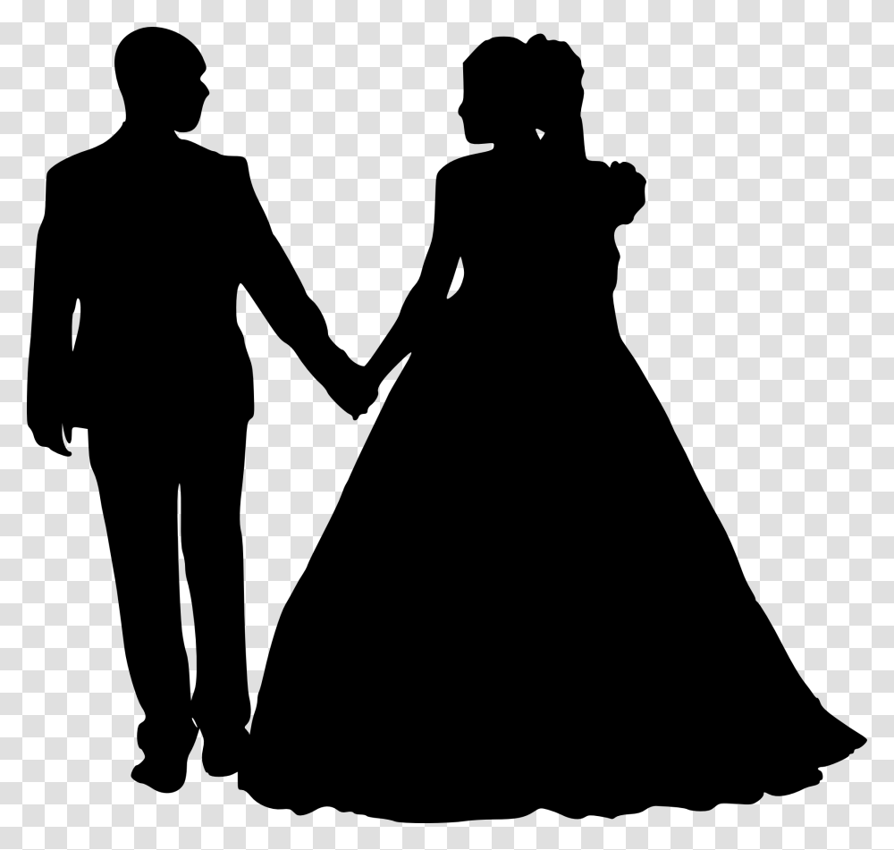 People Silhouettes Standing, Person, Hand, Dress Transparent Png