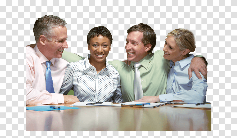 People Sitting Business People Table Conversation, Person, Tie, Audience, Crowd Transparent Png