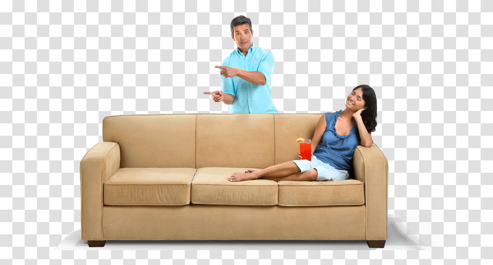 People Sitting On A Couch People Sitting On Couch, Furniture, Person, Video Gaming, Living Room Transparent Png