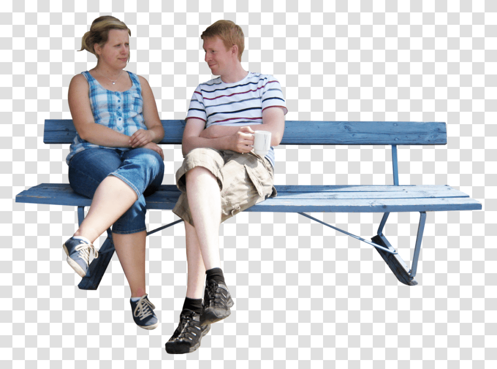 People Sitting On Bench, Person, Human, Furniture Transparent Png