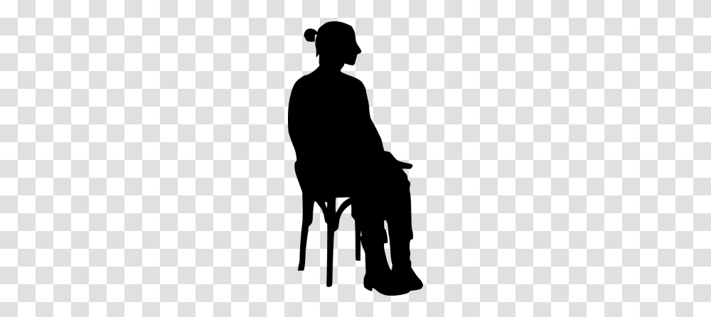 People Sitting On Chairs Good Chair Sitting Lumbar Lower Back, Gray, World Of Warcraft Transparent Png