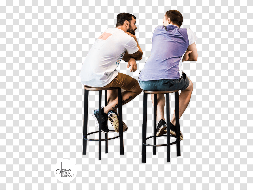 People Sitting People Sitting On Bar Stools, Person, Furniture, Clothing, Shoe Transparent Png