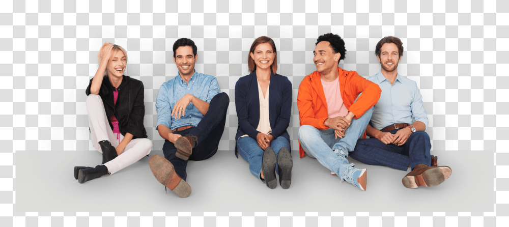 People Sitting, Person, Pants, Footwear Transparent Png