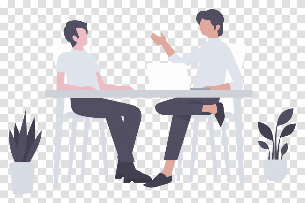 People Sitting, Person, Human, Interview, Table Transparent Png