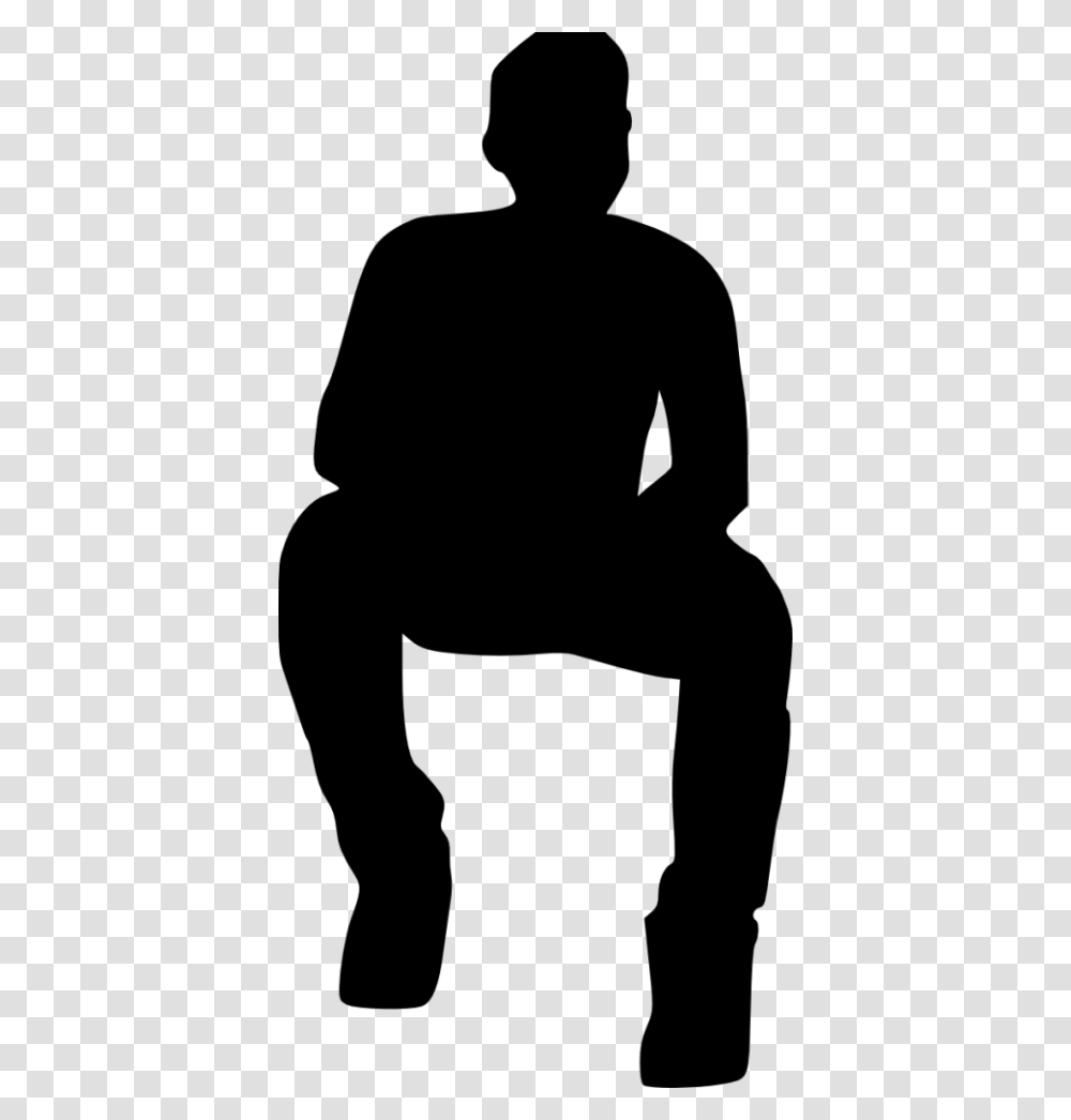 People Sitting Silhouette, Person, Human, Kneeling, Crawling Transparent Png