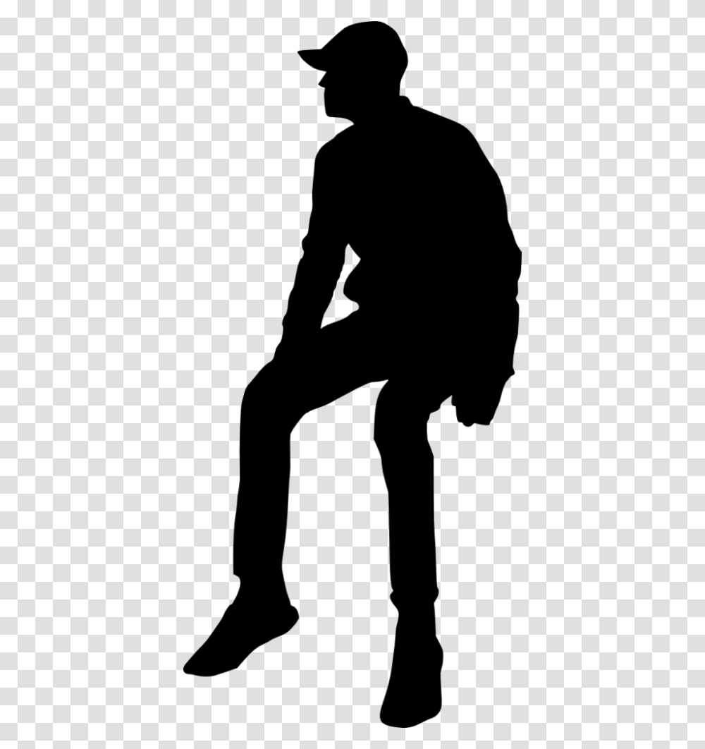 People Sitting Silhouette, Person, Standing, Kneeling, Sleeve Transparent Png