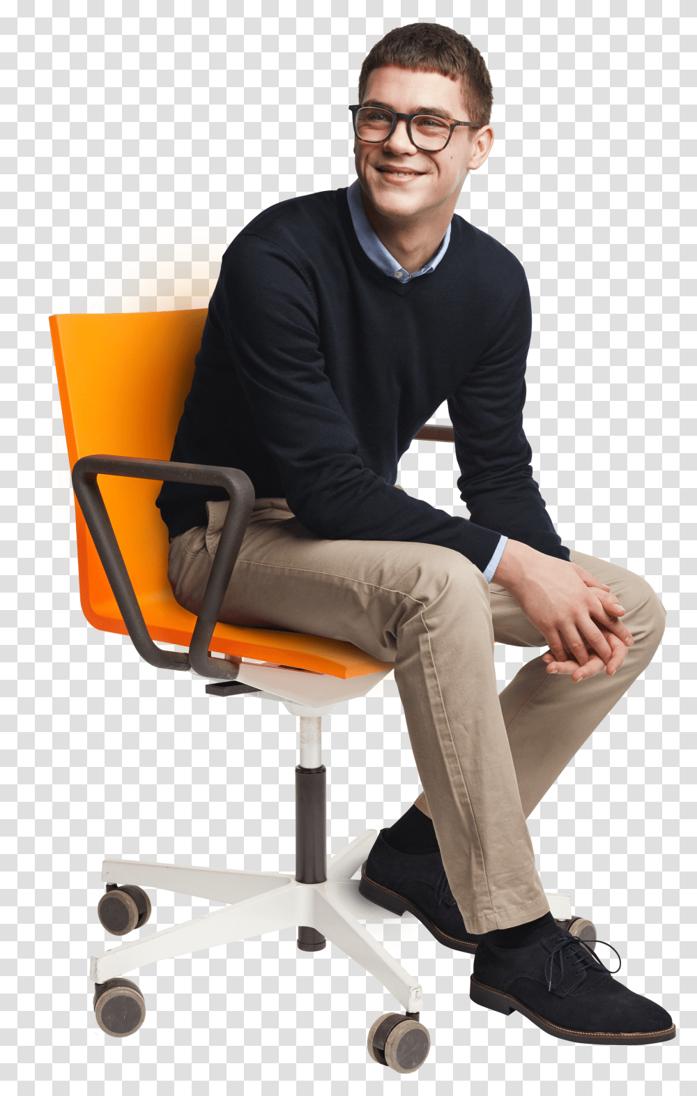 People Sitting Woman People Sitting On Chairs Transparent Png