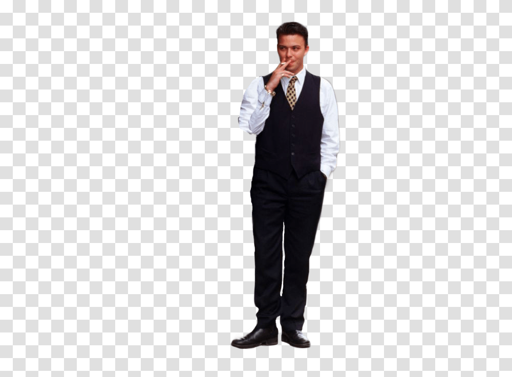 People Smoking Image Standing, Clothing, Person, Suit, Overcoat Transparent Png