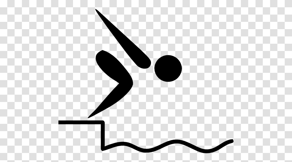 People Swimming Clipart, Stencil, Logo, Trademark Transparent Png