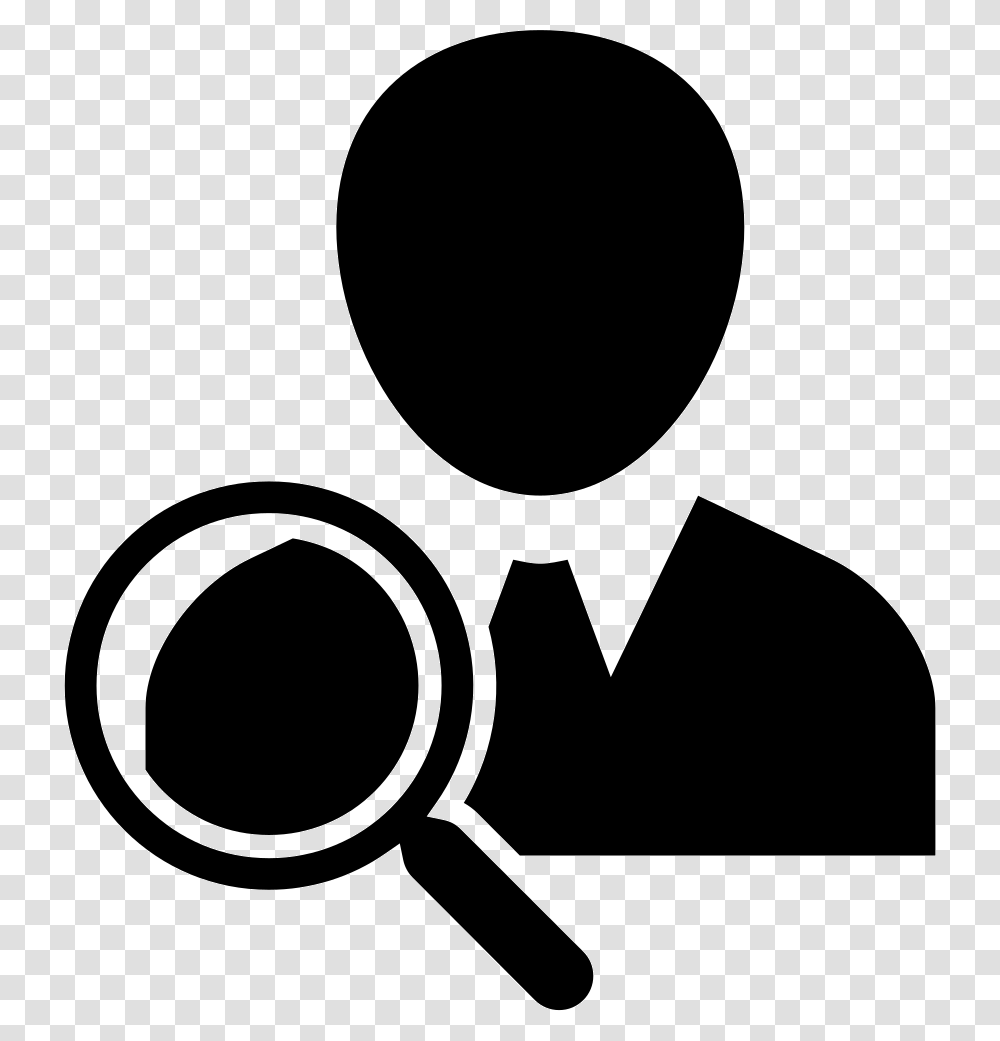 People Symbol People Search Icon, Magnifying, Stencil Transparent Png