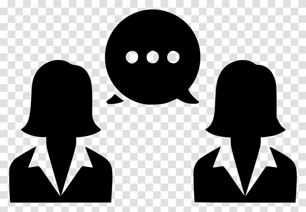 People Talk Icon Download People Talking Clipart, Stencil, Silhouette Transparent Png