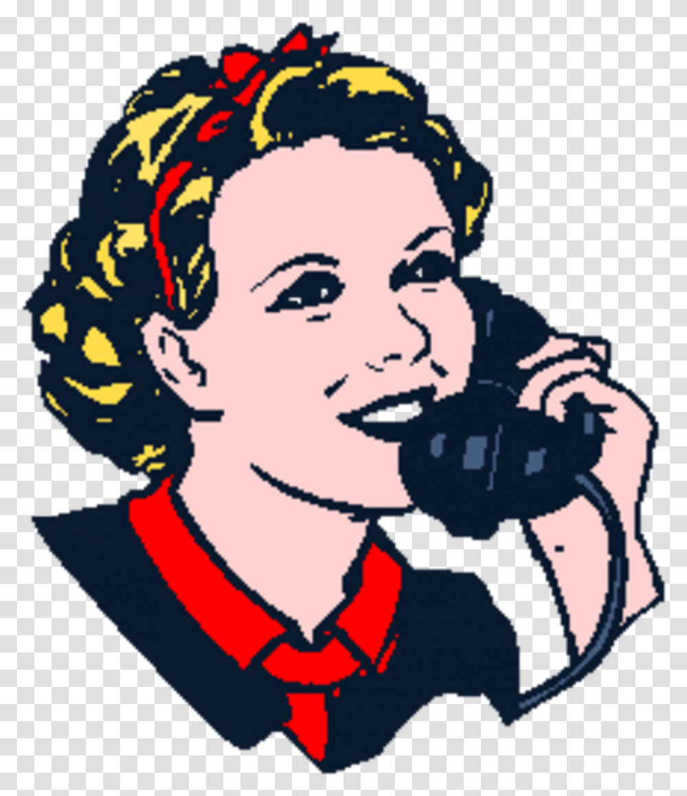 People Talking On Phone Clipart People Talking On The Phone, Person, Human, Face Transparent Png