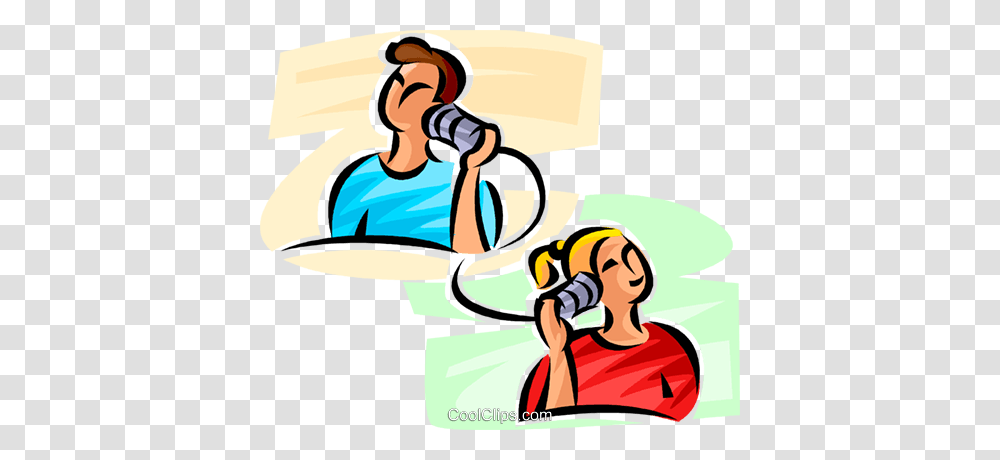 People Talking On The Telephone Royalty Free Vector Clip Art, Photographer, Photography, Binoculars Transparent Png