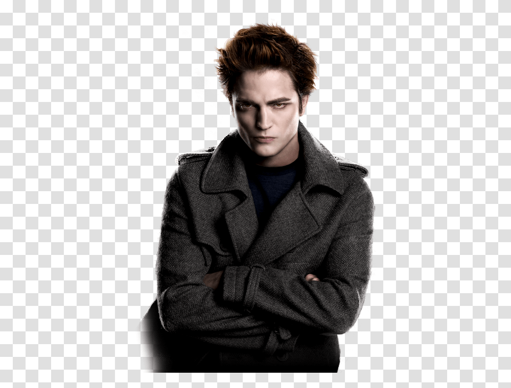 People That Look Like Robert Pattinson Twilight, Clothing, Apparel, Overcoat, Person Transparent Png