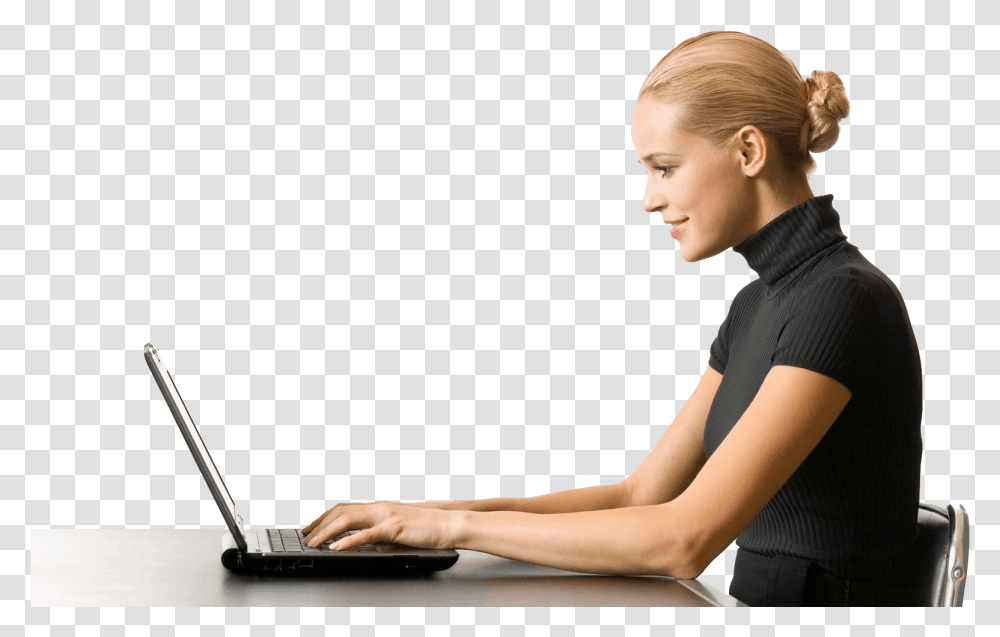 People Using Computer, Person, Human, Pc, Electronics Transparent Png