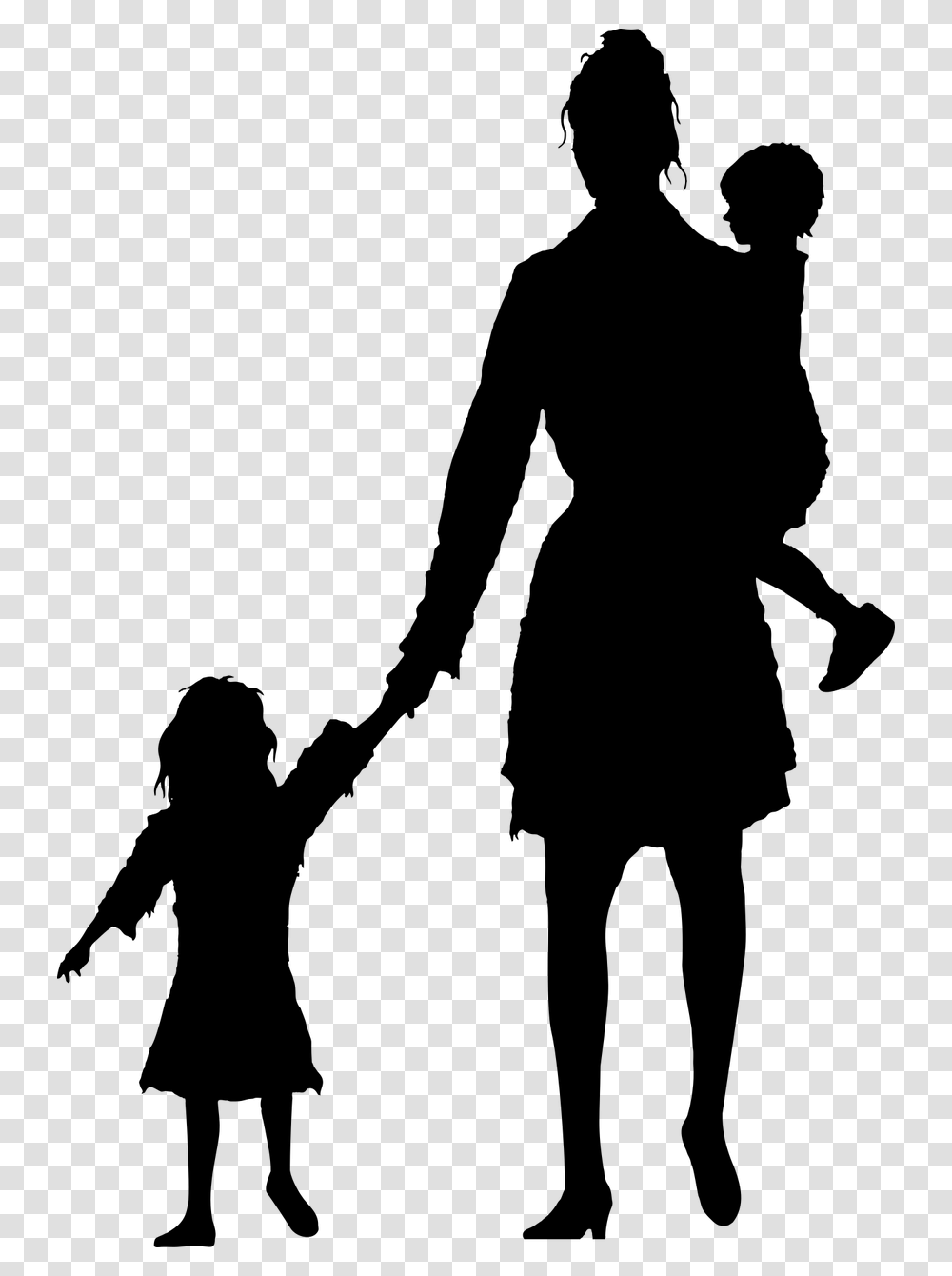 People Walking Away Silhouette Refugee Silhouette, Gray, World Of Warcraft Transparent Png