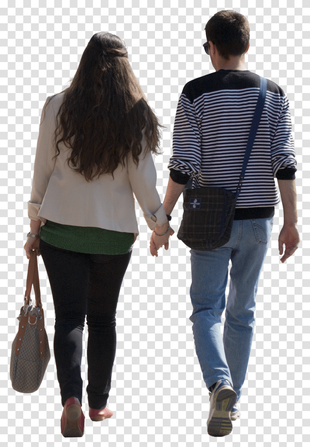 People Walking Cut Out People Couple003 Cut Out People Walking, Person, Human, Holding Hands Transparent Png
