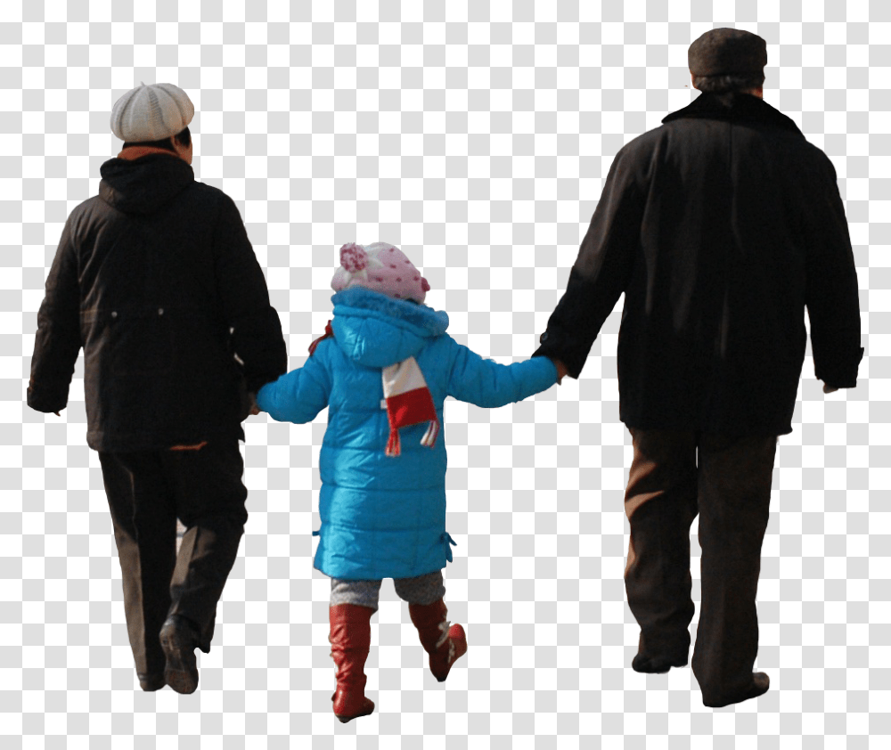 People Walking Winter, Person, Hand, Long Sleeve Transparent Png
